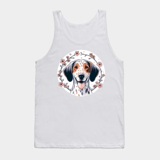 American Leopard Hound Captures Spring's Cherry Blossoms Beauty Tank Top